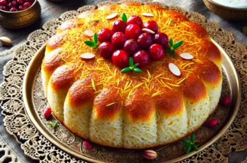 Tahchin Recipe – Persian Saffron Rice Cake with Crispy Layer and Chicken or Lamb
